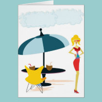 Party Girl in Pink Rainbow cards