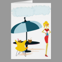 Party Girl in Pink Rainbow cards