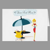 Party Girl in Pink Rainbow cards