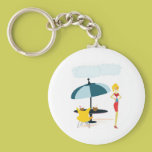 Party Girl in Pink Rainbow keychains