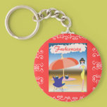Party Girl in Yellow keychains