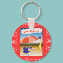 Party Girl in Yellow keychains