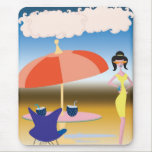 Party Girl in Yellow mousepads