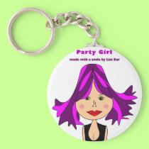 party girl keychains