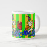 Party Girl Opening Gifts Jumbo Mug