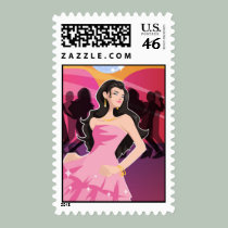 Party Girl Stamp stamps