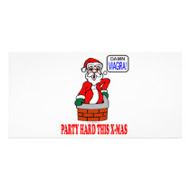 PARTY HARD THIS X-MAS! PHOTO CARD TEMPLATE