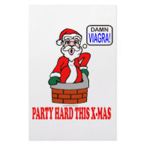 PARTY HARD THIS X-MAS! CUSTOM STATIONERY