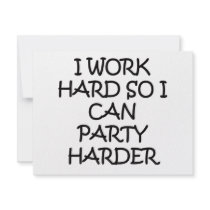 PARTY HARDER invitations
