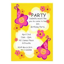 Party Hat Birthday Invitation invitations
