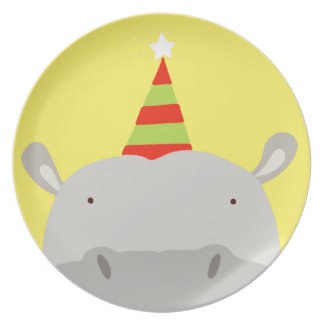 Hippo Plates Zazzle