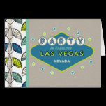 PARTY In Fabulous Las Vegas RETRO Card cards