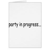 Party In Progress Greeting Card