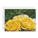 Party in the Park! invitation cards Yellow Roses