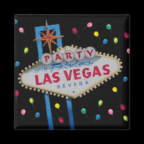 Party in Vegas! Magnet magnets