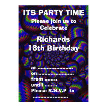Party Invitation - Balls Fractal