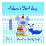 Party Invitation Birthday Boys Children