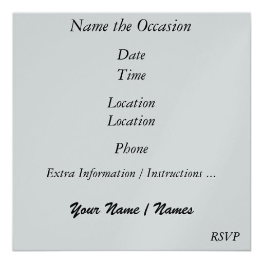 Party Invitation by SRF