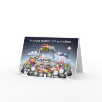 Party Invitation cards by TitchyWitchy Party Invitation cards