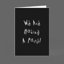 Party Invitation cards by BlackCards Party Invitation cards