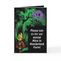 Party Invitation: "Cheshire Cat" cards by VintagePets Party Invitation: "Cheshire Cat" cards