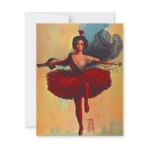 PARTY INVITATION CIRCUS TIGHTROPE ~ EZ2 CUSTOMIZE!