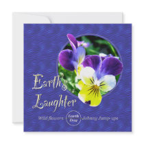 Party Invitation Earth Day Wildflower Laughter