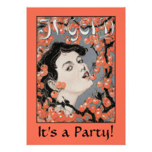 Party Invitation:  Eating Cherries:  It's a Party!