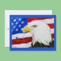 Party Invitation - Patriotic - "American Pride" invitations