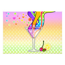 Party Invitations - Maxxed Pop Art Martini