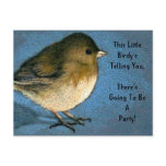 PARTY INVITE: LITTLE BIRDY TOLD YOU: ART POST CARDS