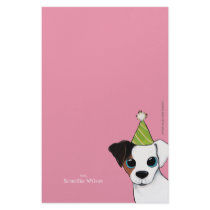 Party Jack Russell Dog Personalizable Note Paper Personalized Stationery