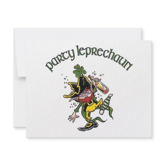 Party Leprechaun St Patricks Day Invitations 