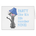 PARTY, Life number NINE! Card
