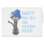 PARTY, Life number NINE! Card