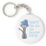 Party, life number NINE! Keychain