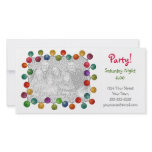 Party Lights Photocard Photo Greeting Card