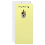 Party Like A Dog rack cards