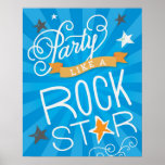 Party Like A Rock Star - Bluesy Print