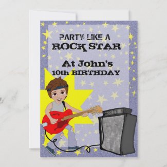 Party Like a Rock Star! Custom Announcements