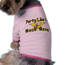 Party Like A Sock Star Pet Tee