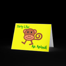 Party Like an Animal Invitation cards