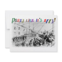 Party like it's 1773! custom invites