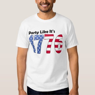 Party Like It&#39;s 1776 Flag T Shirt