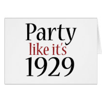 Party Like It's 1929 (Recession) Card