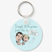 Party like it's 1959! keychains