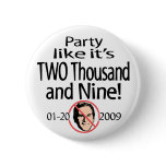 Party Like It's 2009 Button 