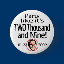 Party Like It's 2009 Button 