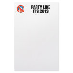 Party like it's 2013 stationery paper