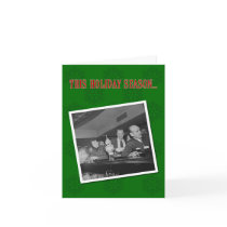 Party Like Mad Men Holiday Greeting Card by GeekPunk Party Like Mad Men Holiday Greeting Card